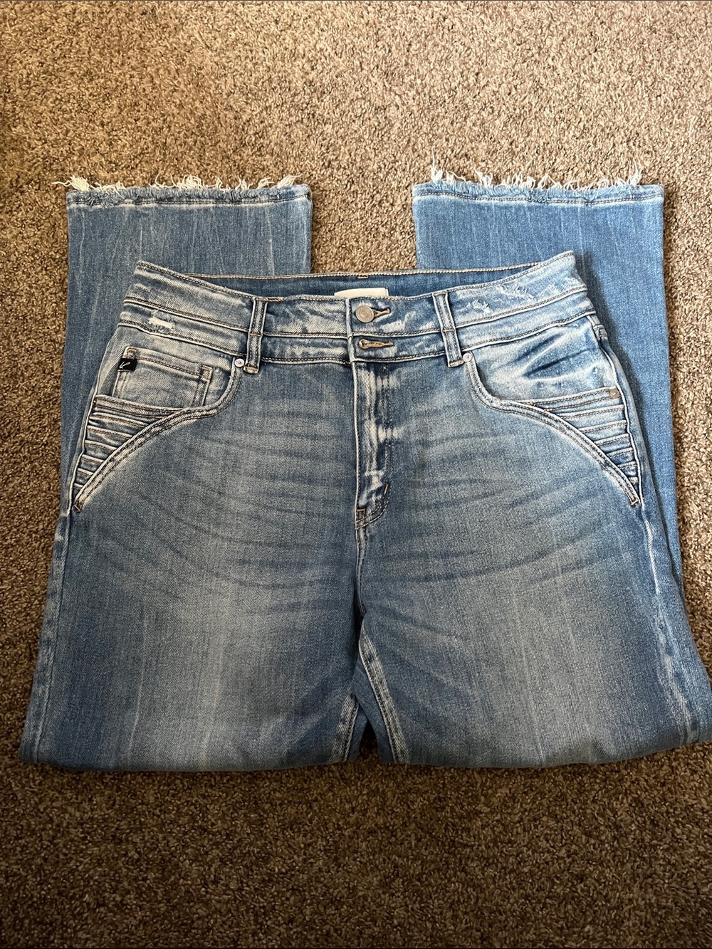 KanCan Belle High Rise Crop Bootcut Jeans - Picture 2 of 5